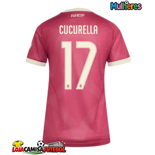Camisa de Futebol Real Madrid Marc Cucurella #17 Equipamento Alternativo Mulheres 2026-27 Manga Curta